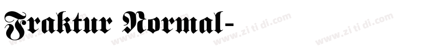 Fraktur Normal字体转换